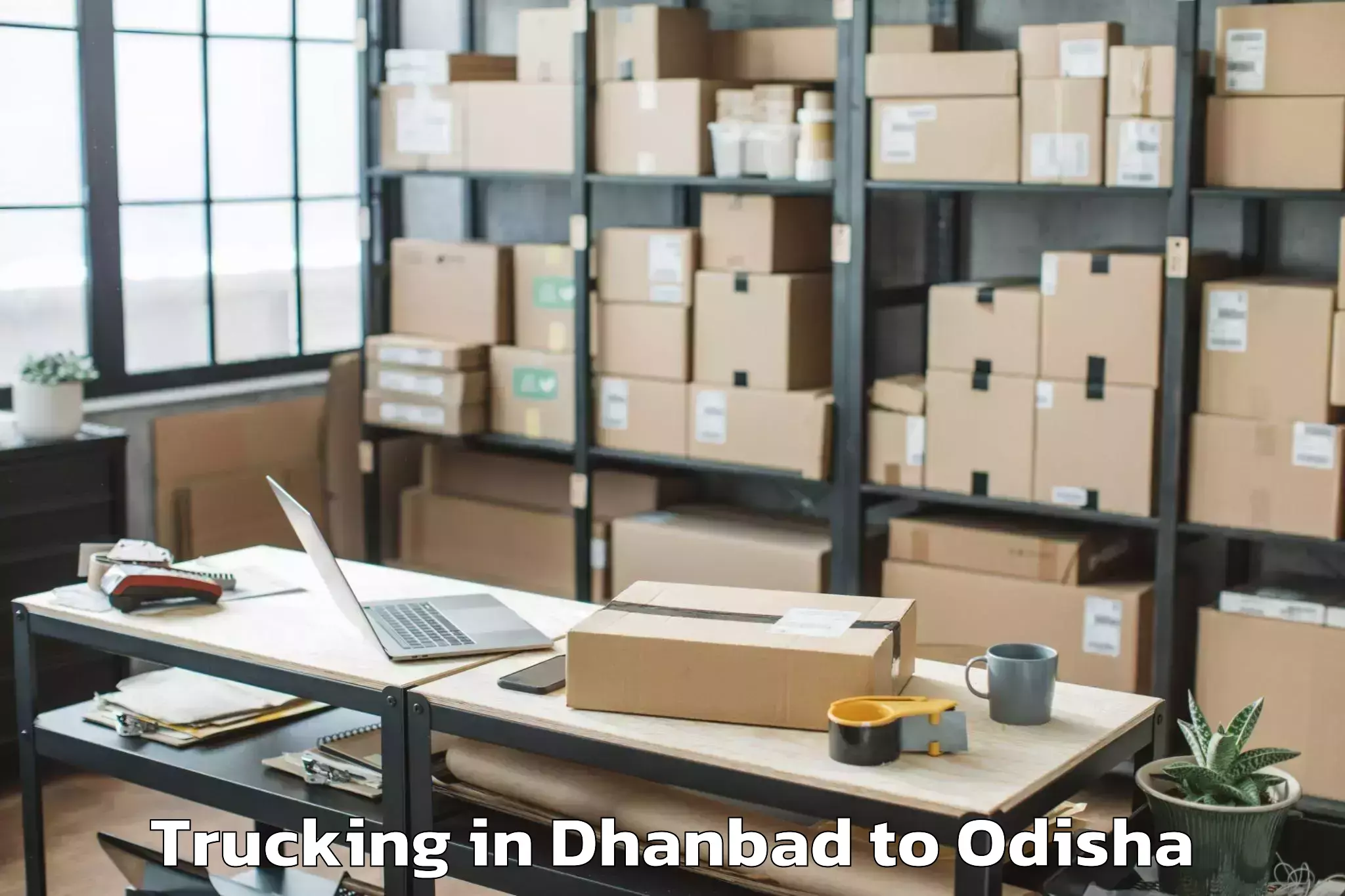 Trusted Dhanbad to Dharamgarh Trucking